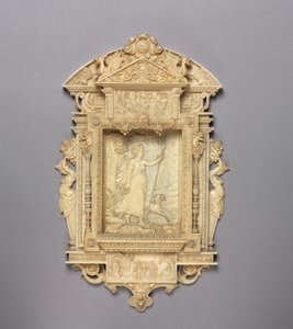 Diana, a vadásznő keretes domborműve, 1850 körül alkotó: French School