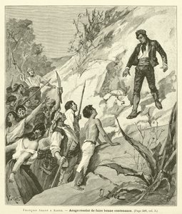 Francois Arago Algírban (metszet) alkotó: French School