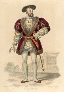 Francois Premier (színes metszet) alkotó: French School