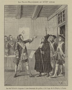 Szabadkőművesség a 18. században: A Duc d