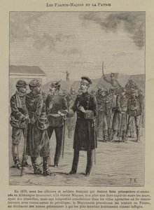 Szabadkőművesek és hazaszeretet (metszet) alkotó: French School