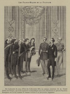 Szabadkőművesek és politika (metszet) alkotó: French School