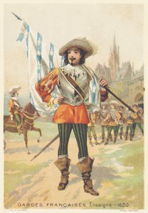 Francia gárda, zászlós 1630-ban (Regiment d