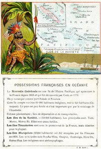 Francia birtokok Óceániában, 1890 körül alkotó: French School