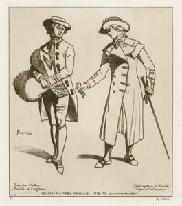 Francia dandies, 1778-79 alkotó: French School