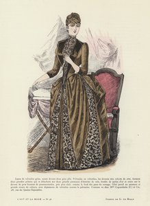 Francia divat tányér alkotó: French School