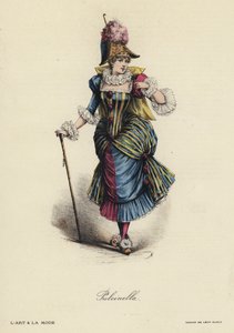 Francia divat tányér alkotó: French School