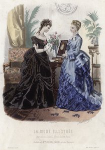 Francia divatlemez, 19. század vége alkotó: French School