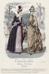 Francia divatlemez, 19. század vége alkotó: French School