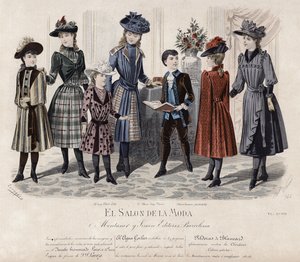 Francia divatlemez, 19. század vége alkotó: French School