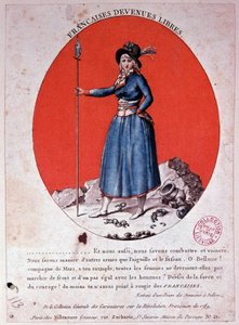A francia férfiak 1789-ben szabadultak - metszet, Carnavalet. alkotó: French School