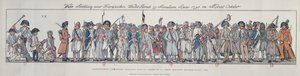 Francia katonák Németországban, 1795 (színes metszet) alkotó: French School