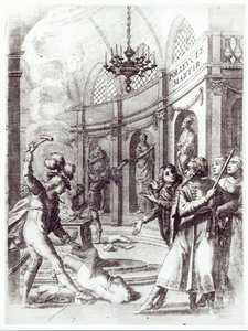 Pierre Corneille (1606-84) 1643-ban megjelent előlapja a Polyeucte számára alkotó: French School