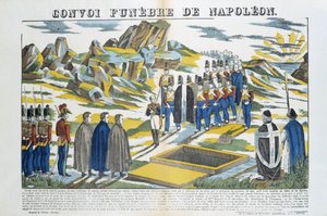 Bonaparte Napoleon-le-Grand Bonaparte (1769-1821) Funebre-konvoja Sainte-Helene szigetén. Epinal képe alkotó: French School