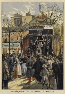 Jean-Baptiste Pezon francia állatidomár temetése, Párizs, 1897