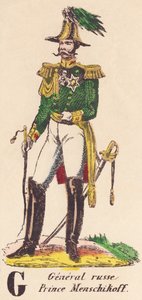 G: orosz tábornok, Menschikoff herceg (1787-1869) alkotó: French School