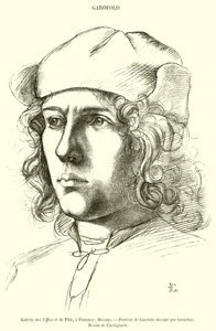 Uffizi és Pitti Galéria, Firenzében (metszet) alkotó: French School