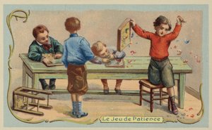 Türelemjáték (chromolitho) alkotó: French School