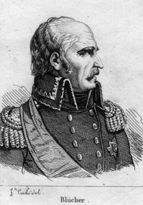 Gebhard Leberecht, Blucher von Wahlstatt herceg (1742-1819), porosz marechal. századi metszet. alkotó: French School