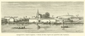 Georges-Town, Brit Guyana (metszet) alkotó: French School