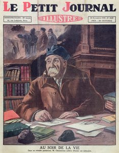 Georges Clemenceau (1841-1929) idős korában, a Le Petit Journal címlapja, 1929. november 10.