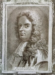 Giovanni Domenico Cassini (1625-1712), Alexandre Saverien (1720-1805) illusztrációja a Histoire des Mathematiciensből, 1766-ban Párizsban jelent meg alkotó: French School