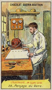 Üvegfúrás (chromolitho) alkotó: French School
