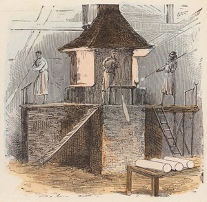 Üvegkészítés (színezett gravírozás) alkotó: French School
