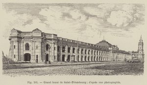 Szentpétervári Nagy Bazár (metszet) alkotó: French School