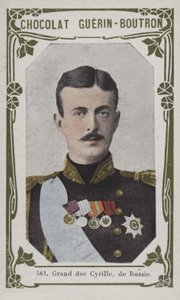 Grand duc Cyrille, de Russie (coloured photo) alkotó: French School