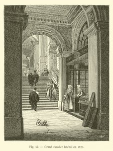 Nagy oldallépcsőház 1825-ben alkotó: French School