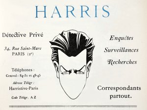 Harris – Magándetektív (pochoir print) alkotó: French School
