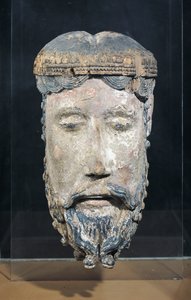 Krisztus feje, Laavaudieu-ból (polikróm fa)