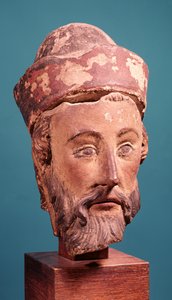 Arimatai József feje (polikróm kő)