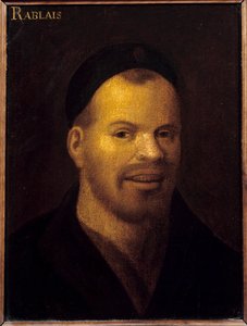 A fantasy fejét egykor Francois Rabelais-ként (1494-1553) azonosították. A francia iskola festménye. 16. század. Homályos. 0,32x0,22 m. Versailles. Musee Du Chateau de Versailles et du Trianon – Díszes fej, korábban Francois Rabelais-ként (1494-1553) azono alkotó: French School