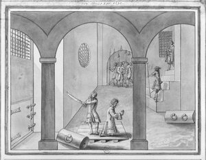 II. Henriket, Montmorency hercegét 1632. október 30-án lefejezték Toulouse-ban (toll, tinta és mosás papíron) alkotó: French School