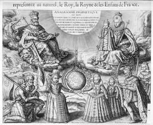 IV. Henrik (1553-1610) családjával, 1607 alkotó: French School