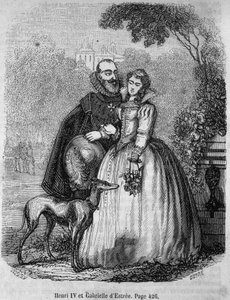 Henri IV (1553 - 1610) és Gabrielle d