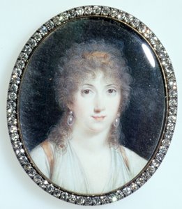 Henriette Lucy Dillon (1770-1853) Tour du Pin Gouvernet marquise, 1802 körül (wc elefántcsonton) alkotó: French School