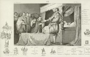 III. francia Henrik halálos ágyán, 1589 alkotó: French School