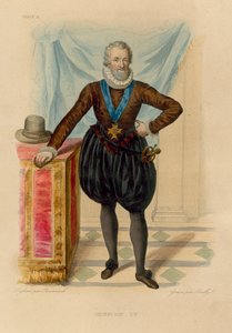 Henrik IV (színes metszet) alkotó: French School