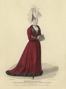 Hermengarde, IV. Fulk, Anjou gróf lánya