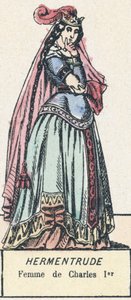 Hermentrude, I. Károly felesége (színes metszet) alkotó: French School