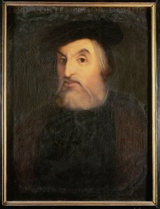 Hernan Cortez, hódító", felfedező alkotó: French School