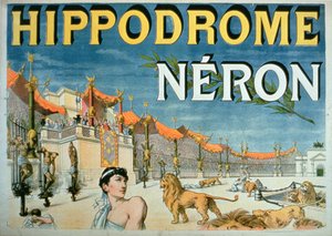 "Néró hippodromja" (színes litográfia) alkotó: French School