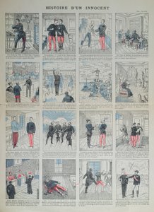 Histoire du Innocent, a Dreyfus-ügy illusztrált története alkotó: French School