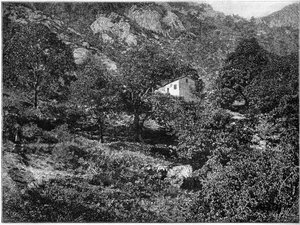 Banditák háza a korzikai Penticában. alkotó: French School