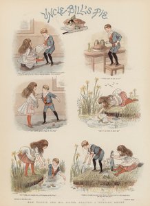 Hogyan alakítottak át Teddie és nővére egy mondókát (chromolitho) alkotó: French School