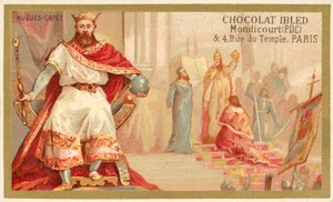 Hugh Capet, a frankok királya (chromolitho) alkotó: French School