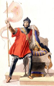 Hugues Capet és zászlója – a „Le Plutarque francais”-ban”, szerk. Mennechet alkotó: French School